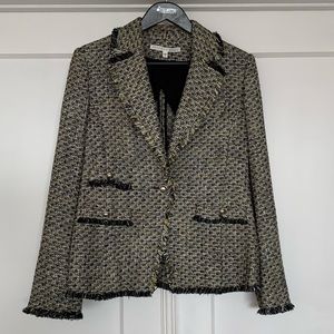 Veronica Beard Metallic Tweed Blazer
